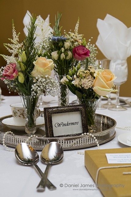 table centre piece wedding