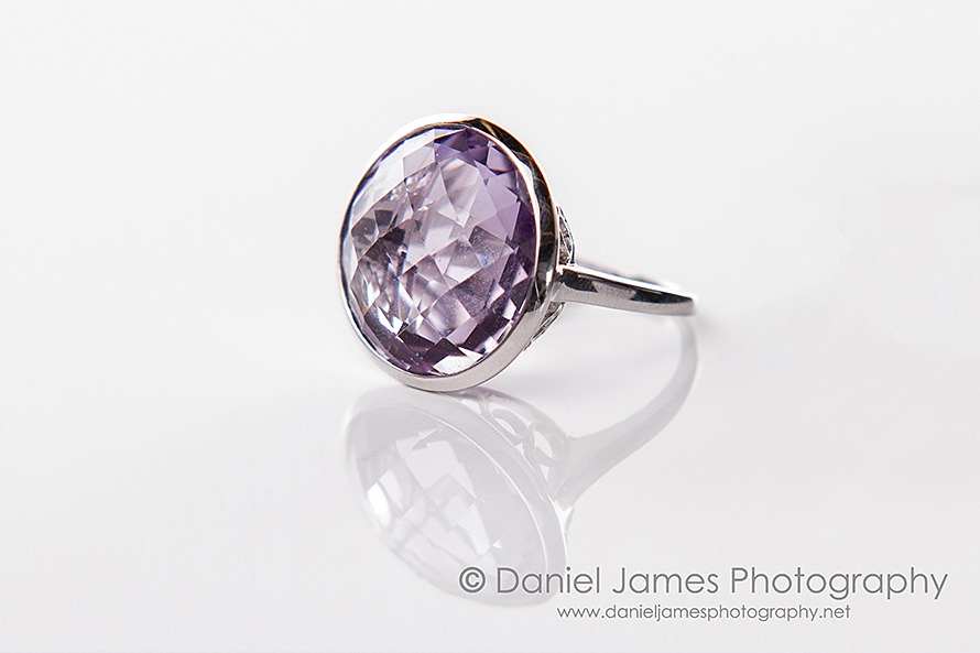 amethyst ring product photography