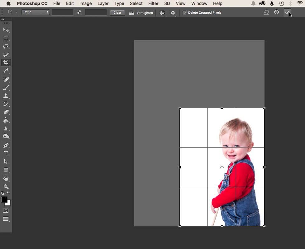 crop tool rule of thirds photoshop