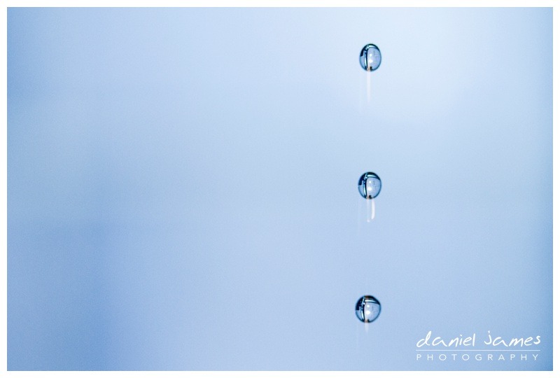 water droplets tap frozen