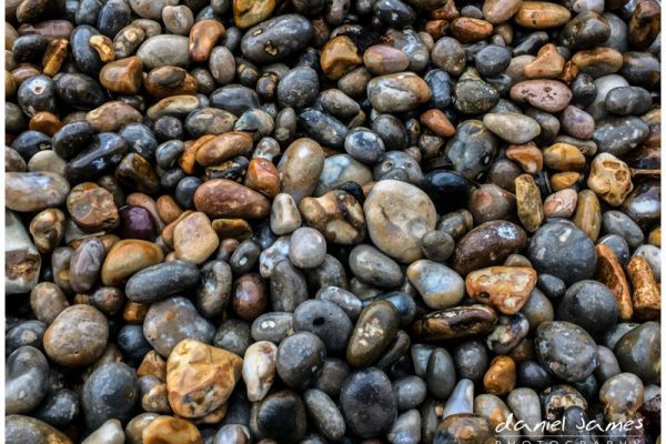 pebble beach closeup stones